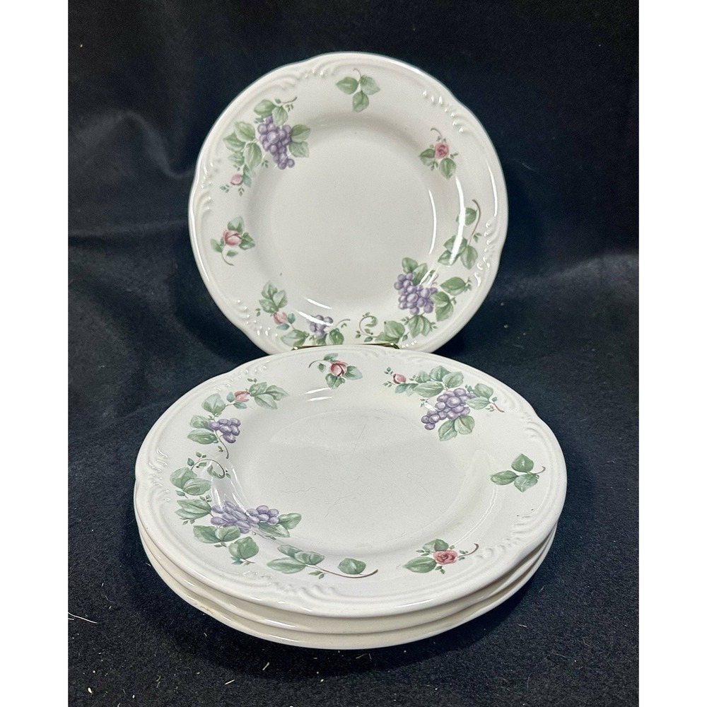 Pfaltzgraff Grapevine 8" Salad Plates Set of 4